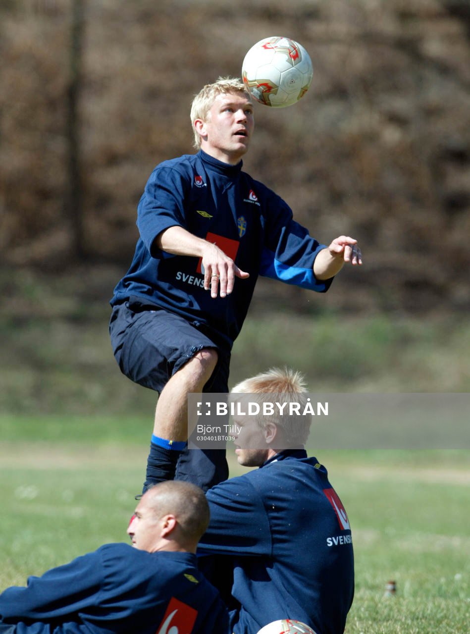 Marcus Allbäck, Henrik Larsson och Magnus Kihlstedt,