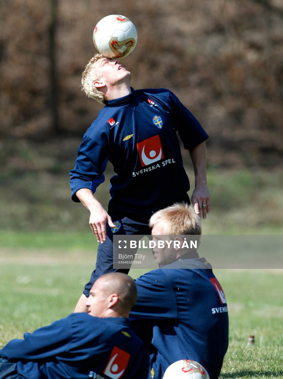 Marcus Allbäck, Henrik Larsson och Magnus Kihlstedt,