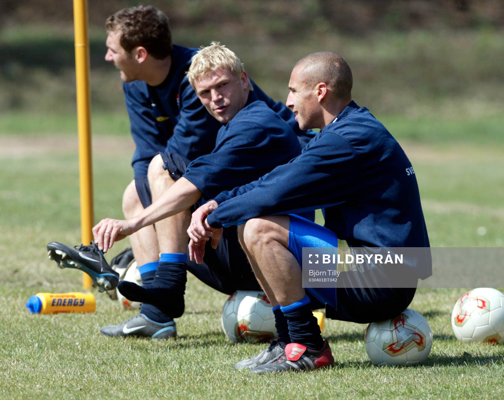 Marcus Allbäck och Henrik Larsson, Sverige