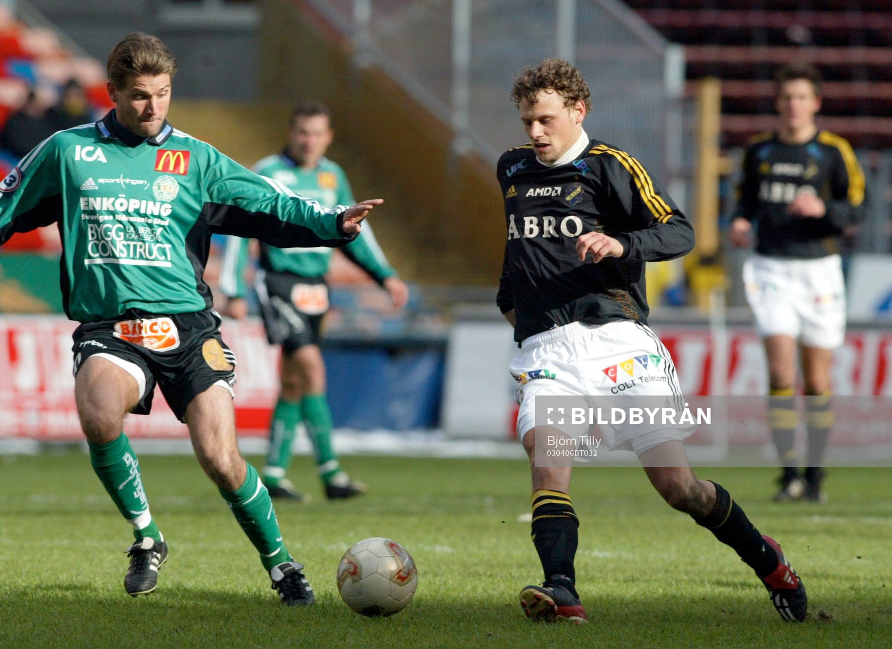 Jonny Rödlund, Enköping och Daniel Hoch, AIK (2-0)