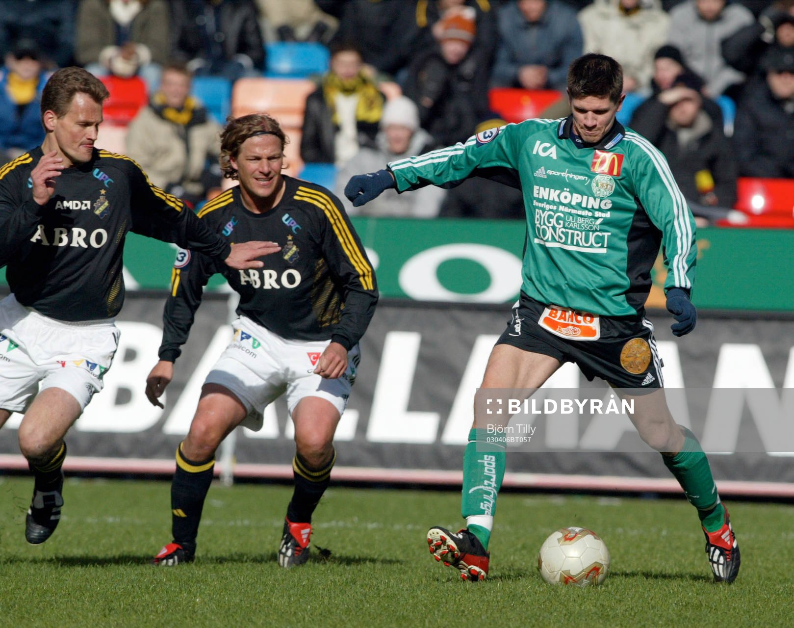 Gary Sundgren, Daniel Tjernström, AIK och Benny Olsen,