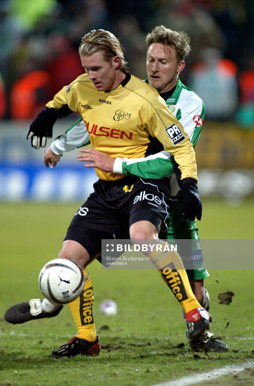  Fredrik Berglund, Elfsborg och Jonas Stark, Hammarby.