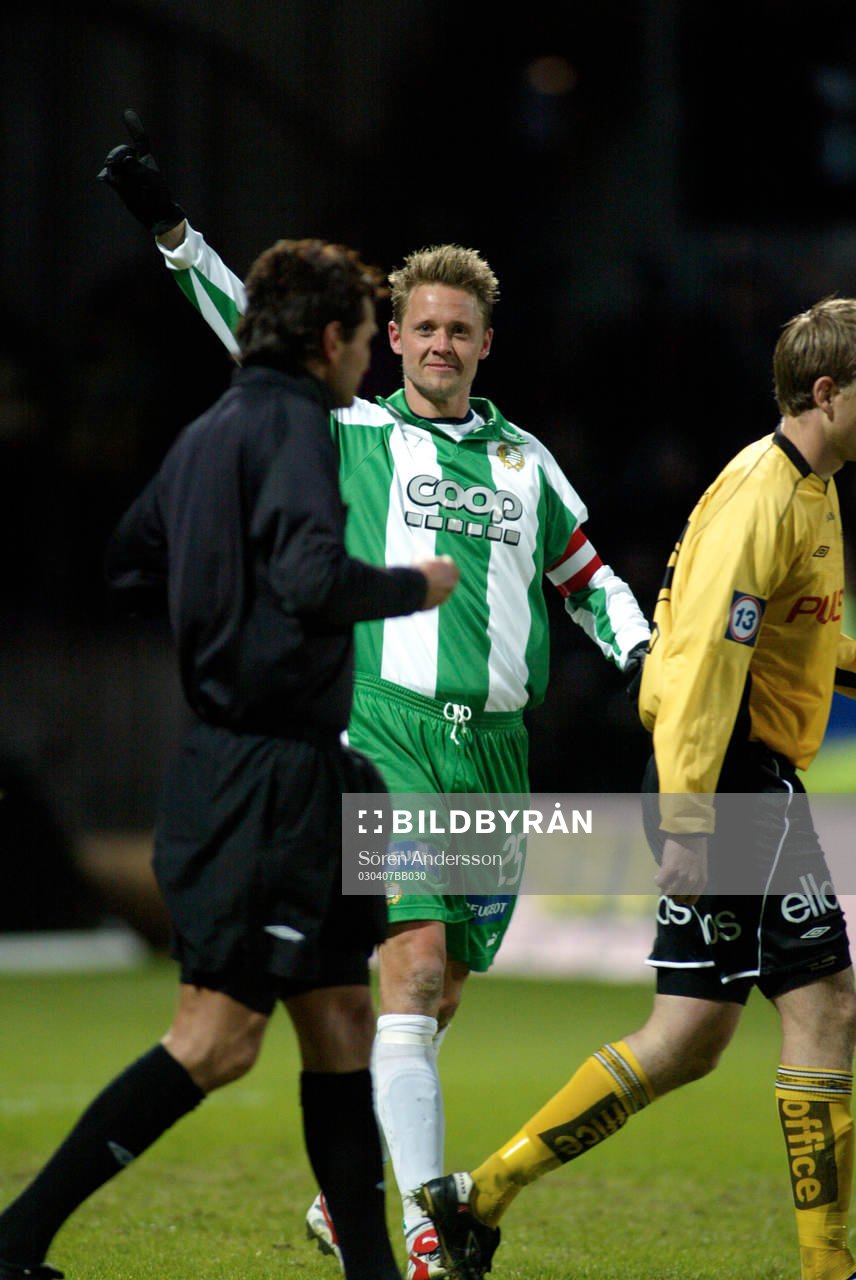  Peter Markstedt, Hammarby jubel efter straffmålet