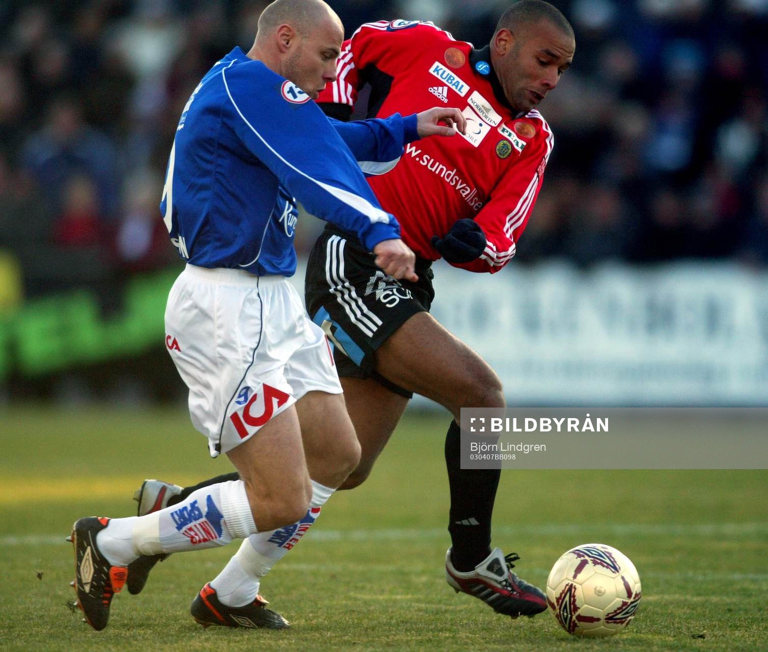 Magnus Svensson, Halmstad och Cain Dotson, Sundsvall