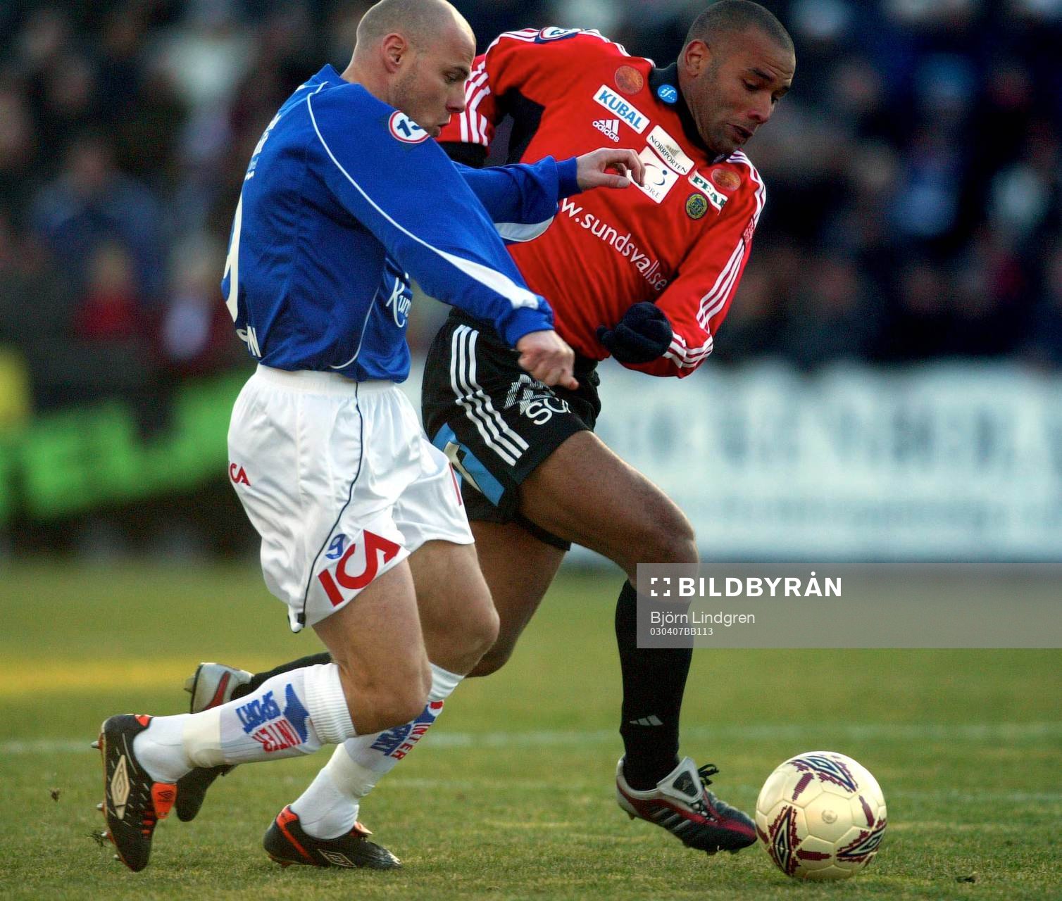 Magnus Svensson, Halmstad och Cain Dotson, Sundsvall