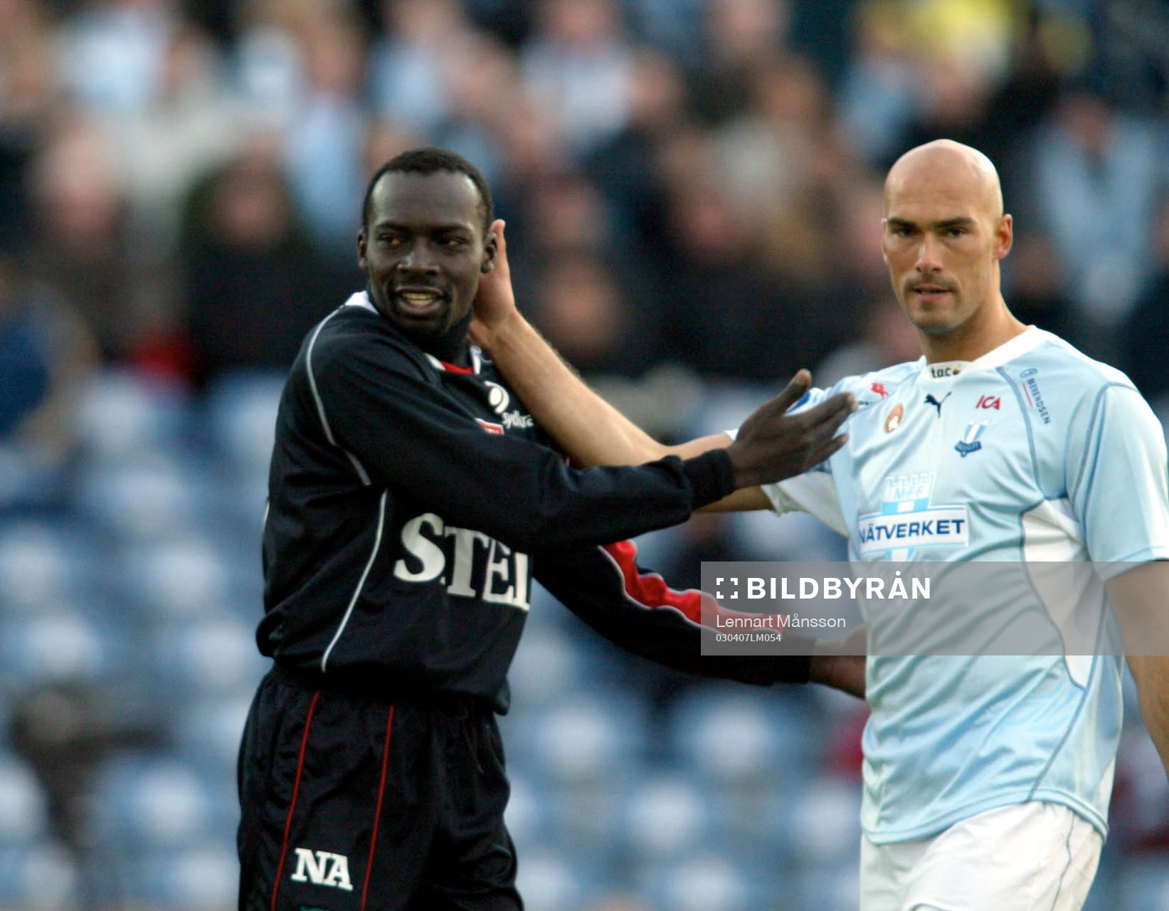 Paul Oyuga, Örebro och Daniel Majstorovic, Malmö
