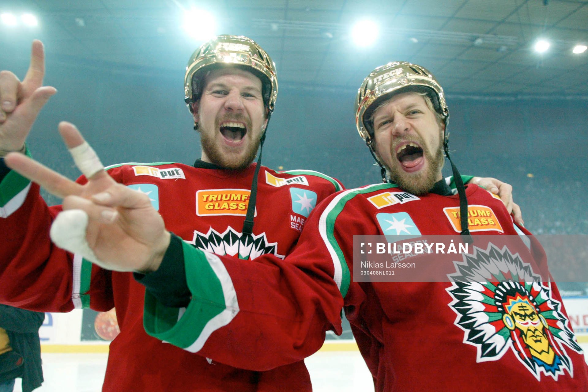 Frölunda svenska mästare! Erik Kakko och Tomi Kallio