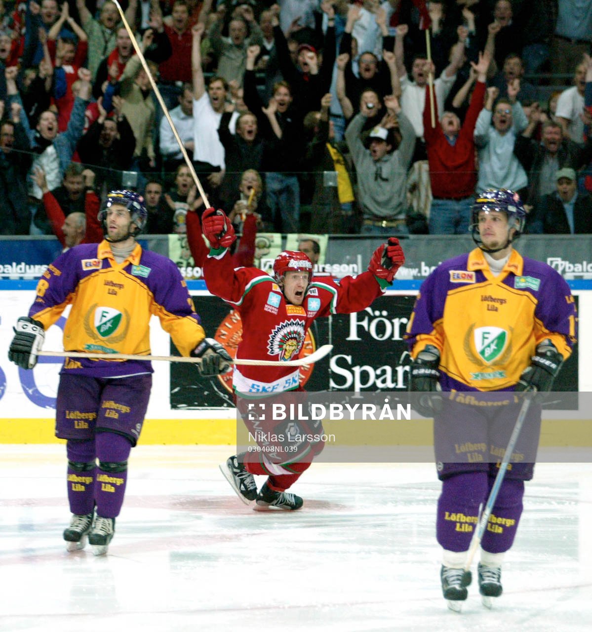 Frölunda svenska mästare! Niklas Andersson jublar