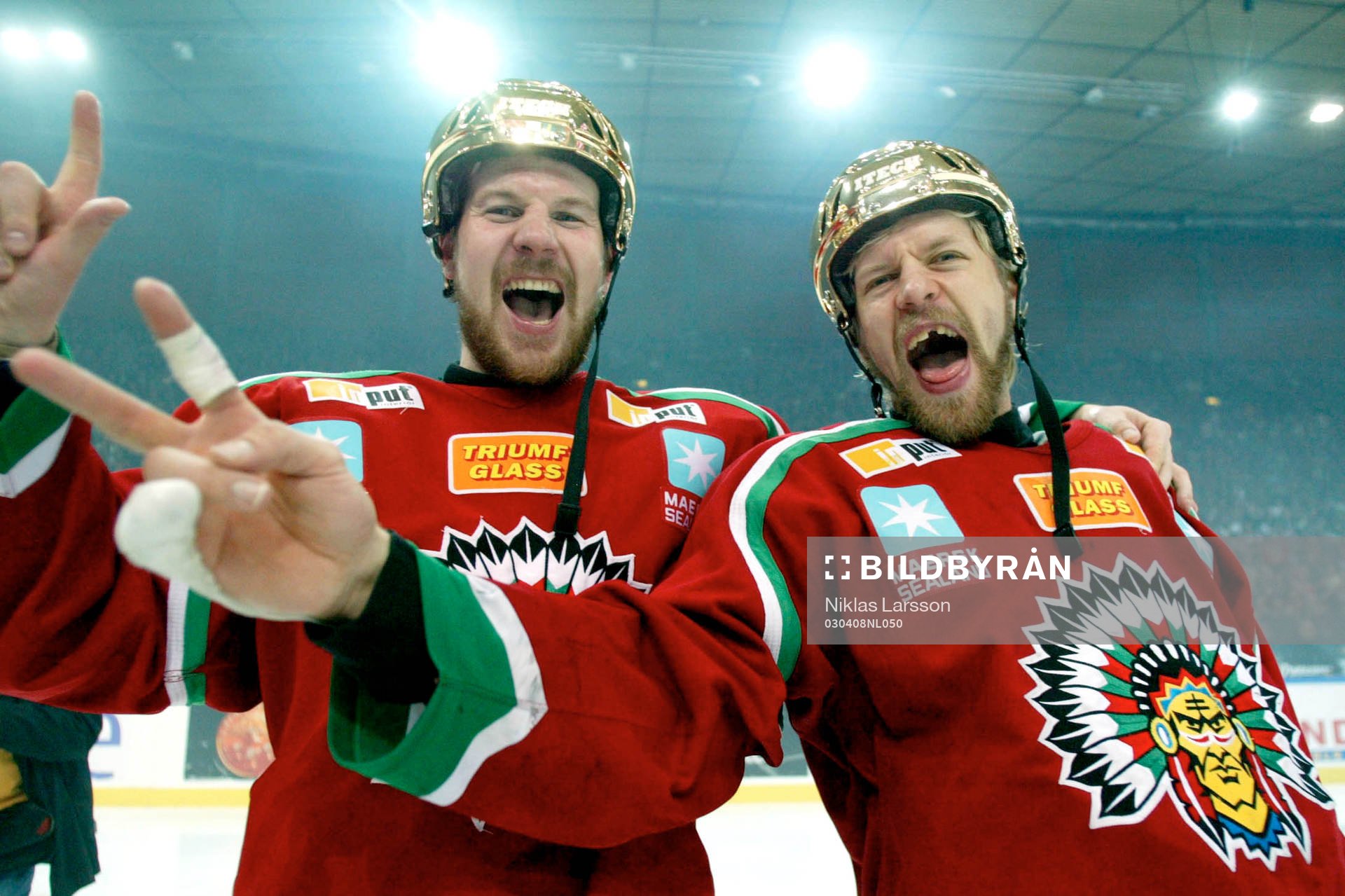 Frölunda svenska mästare! Erik Kakko och Tomi Kallio
