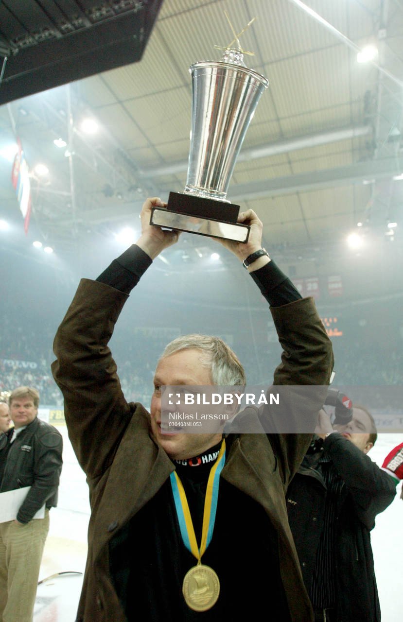 Frölunda svenska mästare! Conny Evensson, tränare,