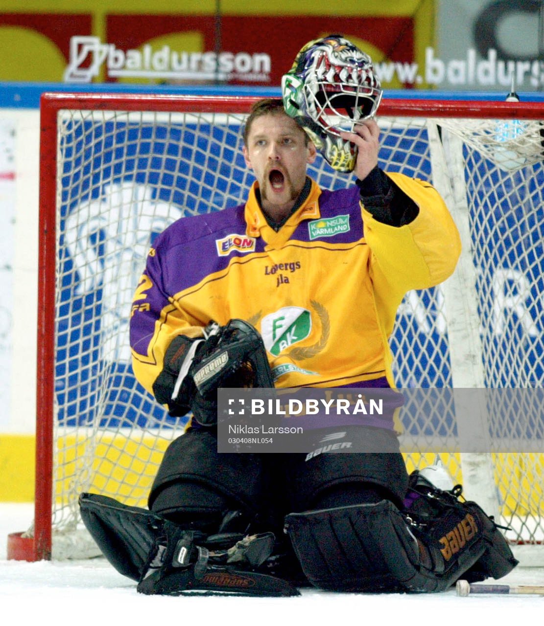 Frölunda svenska mästare! Sinuhe Wallenheimo, målvakt,