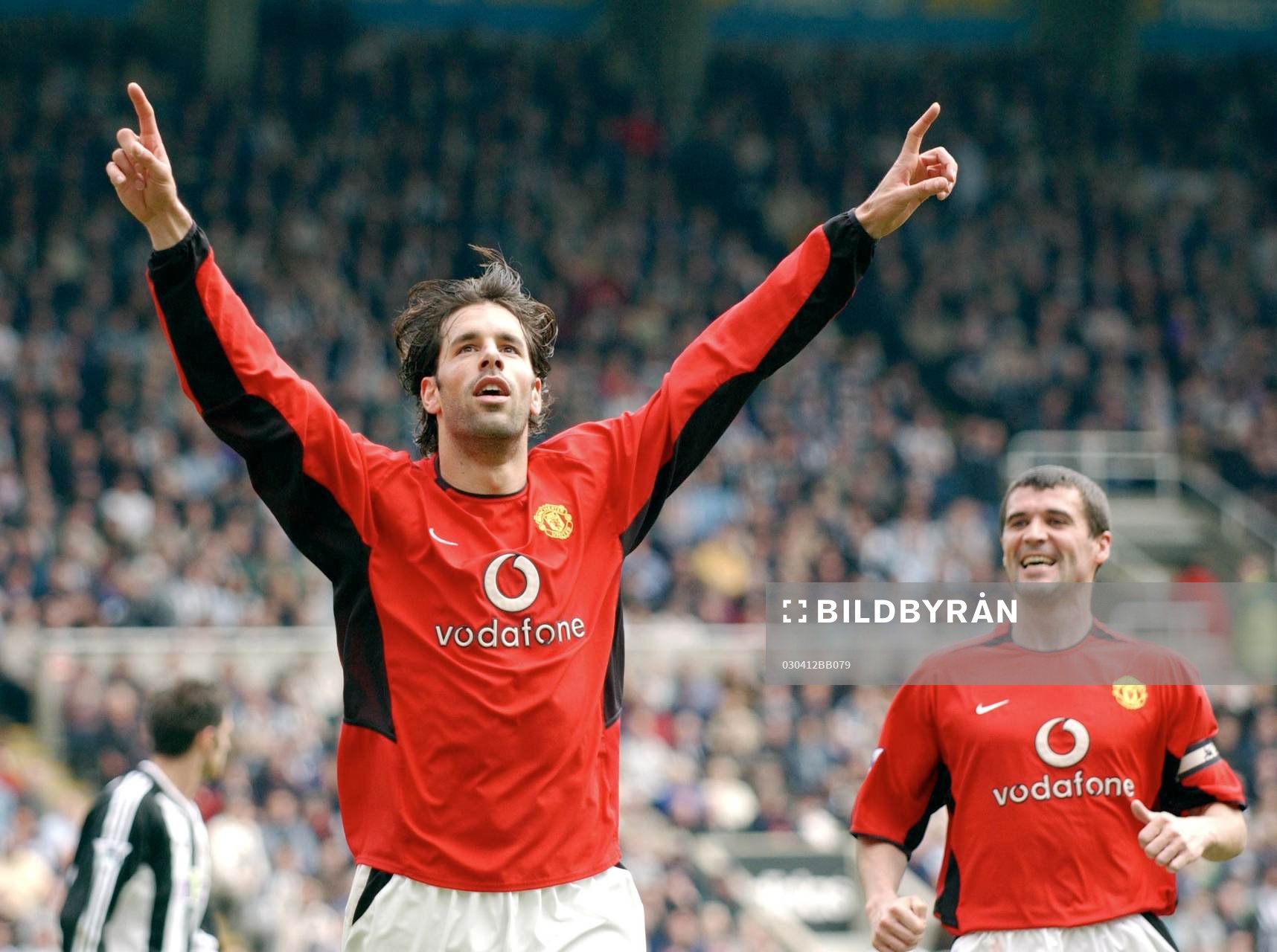  Ruud van Nistelrooy, Manchester United jubel.