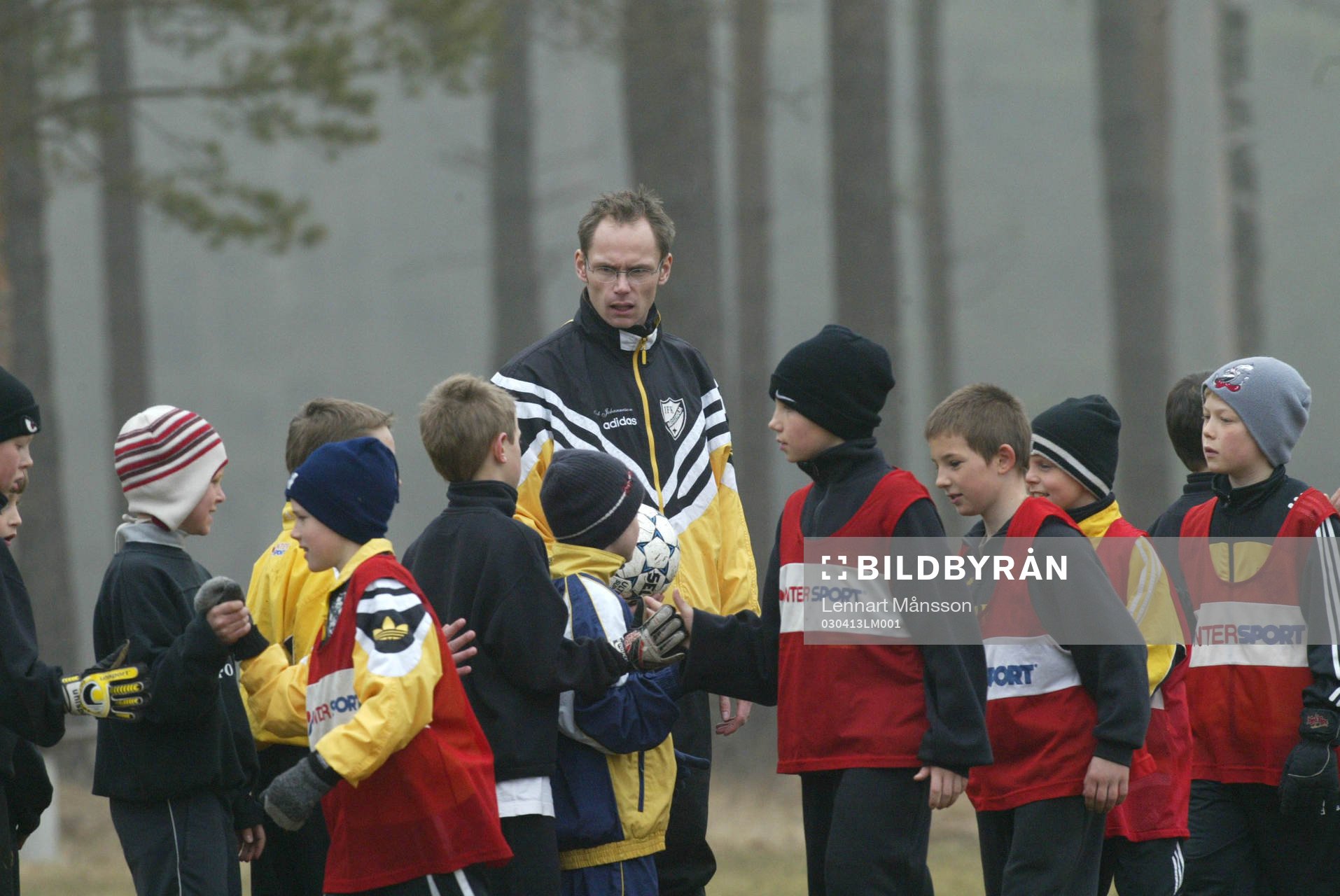 Hälsning, ledare, barn, knattar