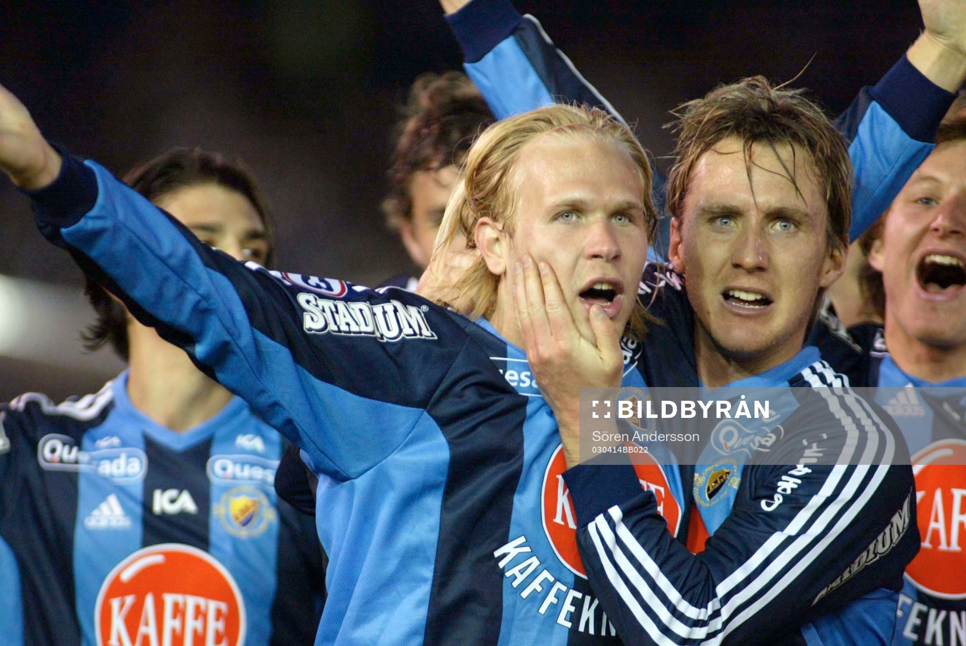 Mikael Dorsin, Andreas Johansson och Kim Källström,