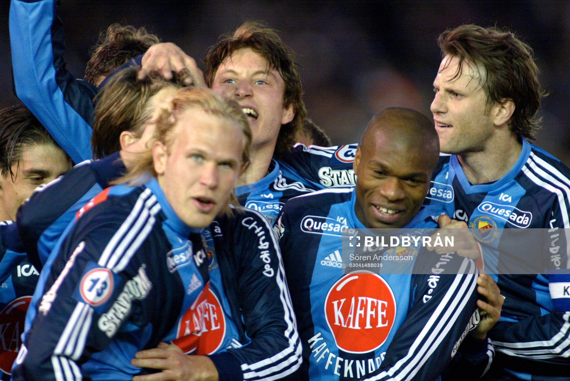 Mikael Dorsin, Kim Källström, Samuel Wowoah och Markus