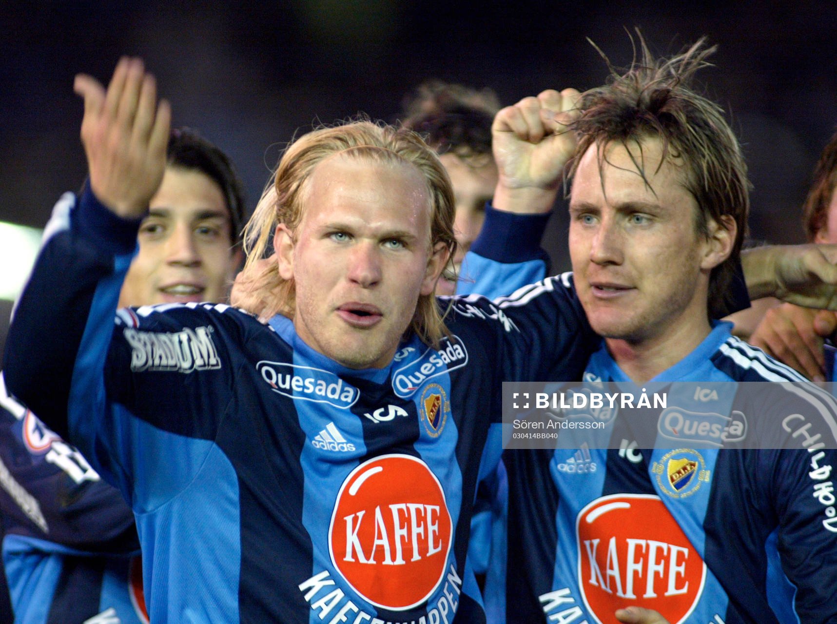 Mikael Dorsin och Andreas Johansson, Djurgården, jubel
