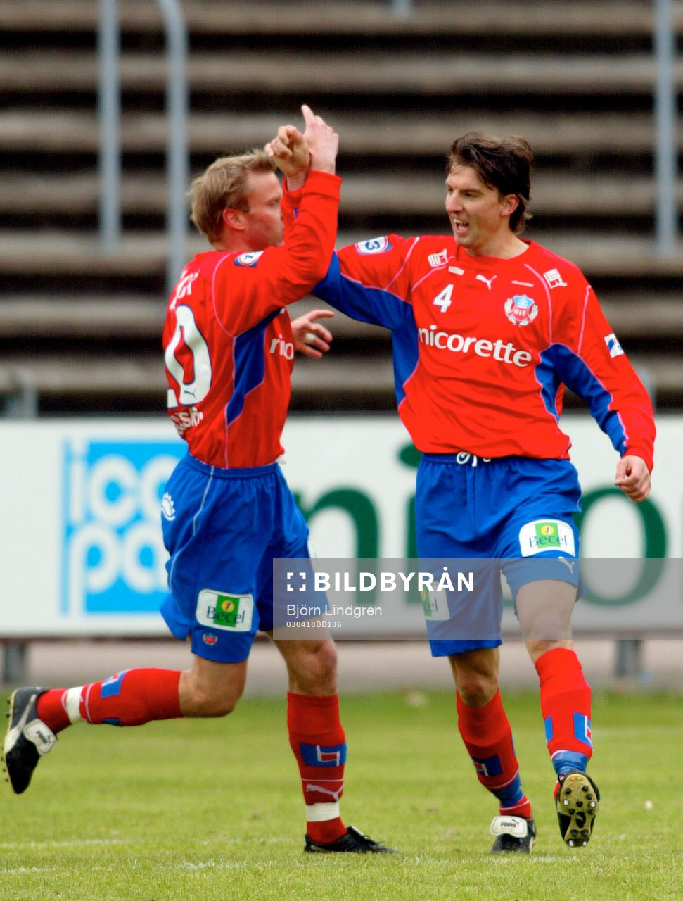 Hans Eklund och Mikael Gustafsson, Helsingborg jubel