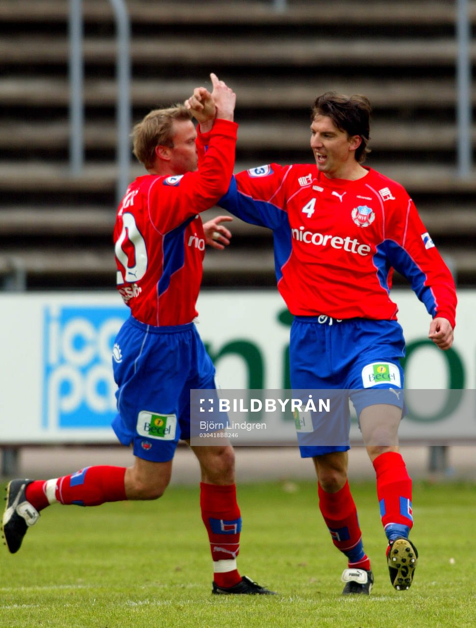 Hans Eklund och Mikael Gustafsson, Helsingborg jubel