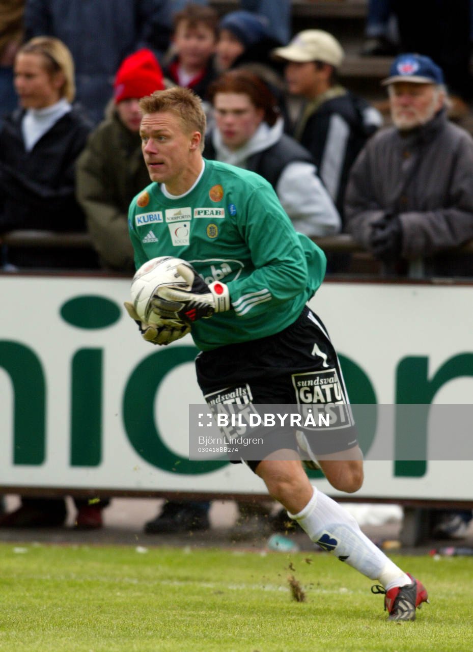 Fotboll, Allsvenskan, Fredrik Sundfors, målvakt, Sundsvall