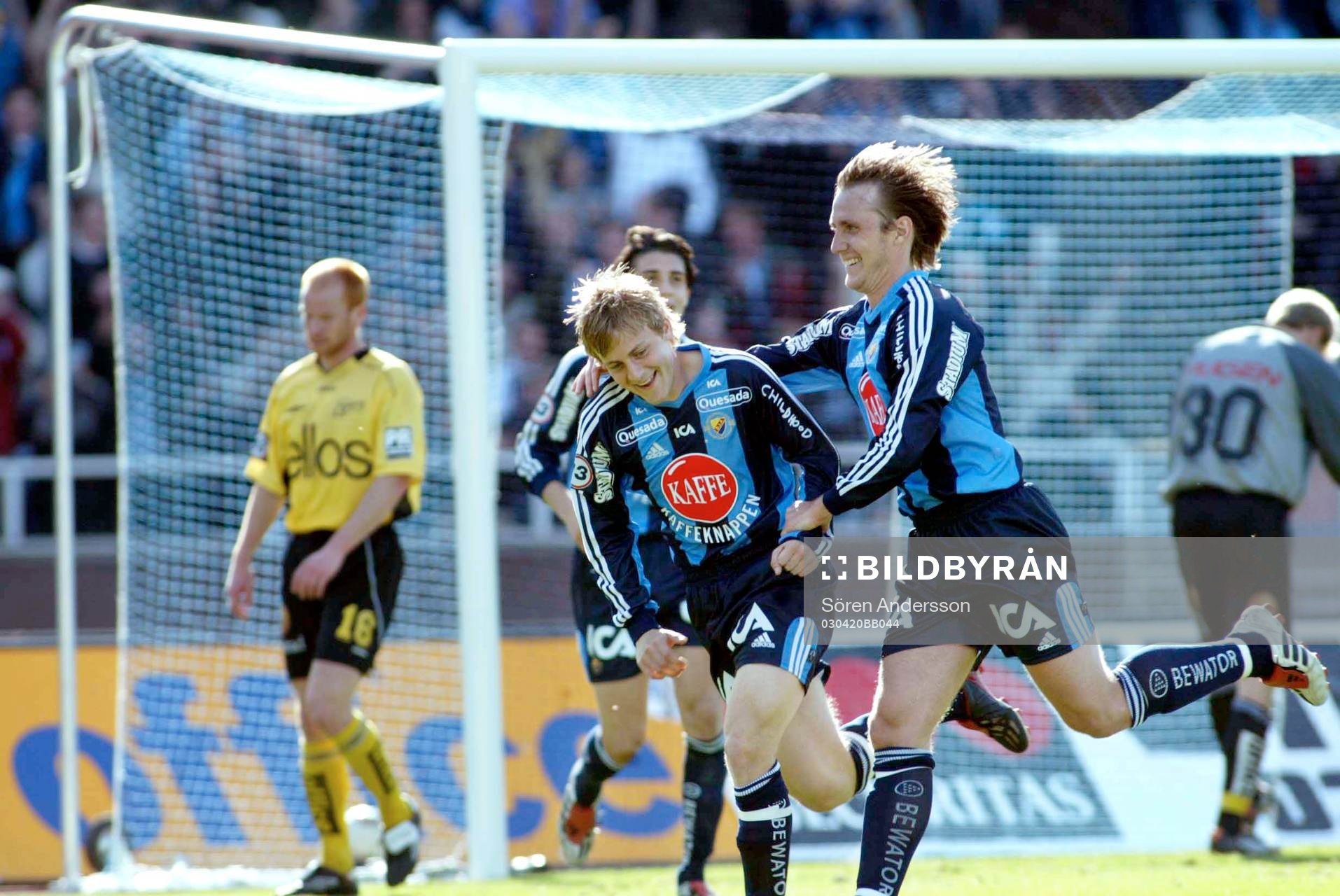 Daniel Sjölund och Andreas Johansson, Djurgården, jubel