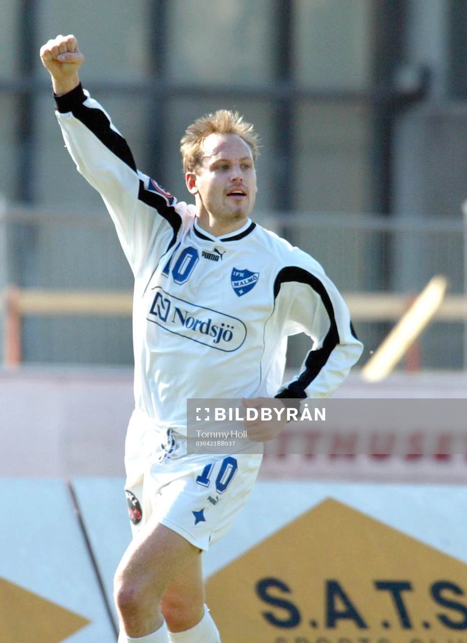   Magnus Eriksson, jubel. 