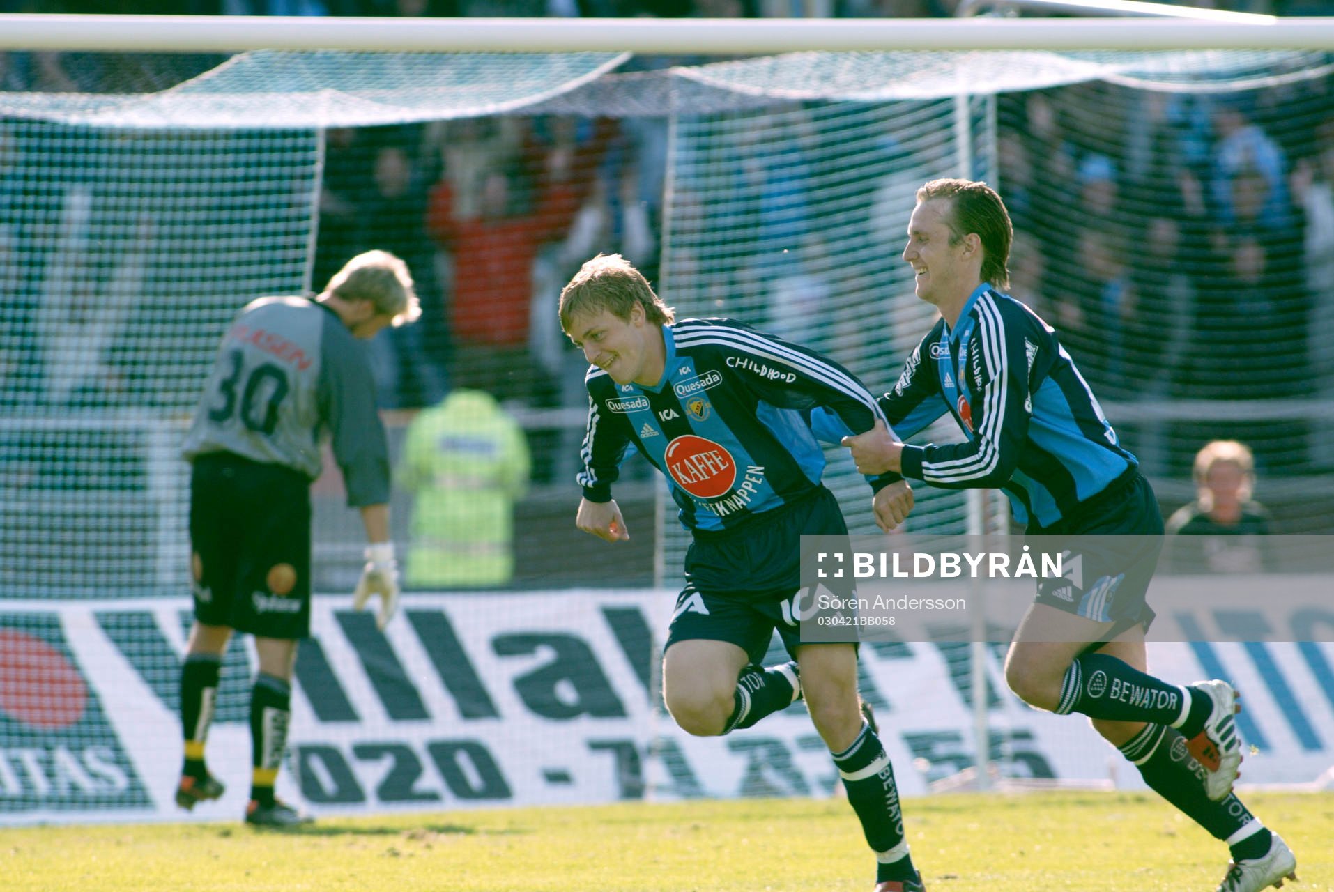 Daniel Sjölund och Andreas Johansson, Djurgården, jubel