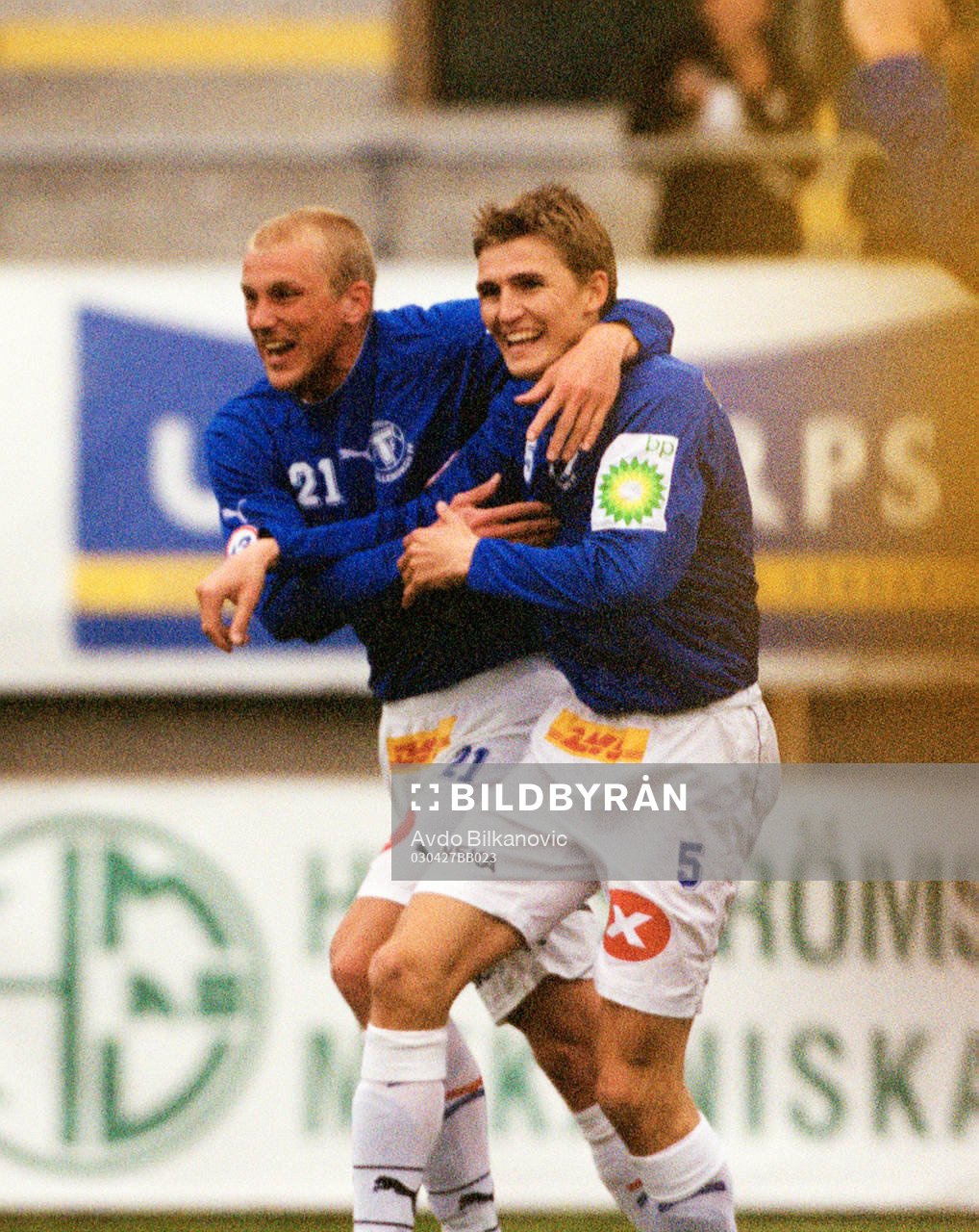 Thomas Magnusson och Peter Abelsson, Trelleborg jublar (