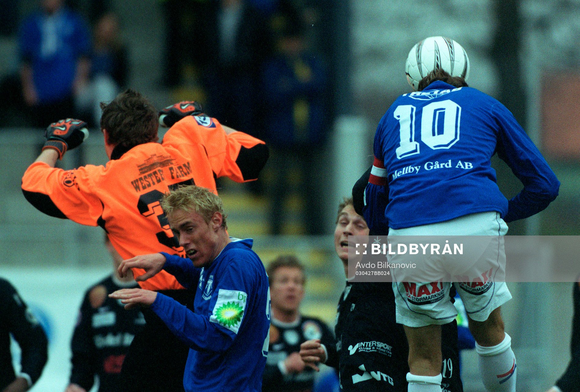 Fotboll, Superettan, Trelleborg - Boden: Jonas Nilsson , Trelleborg nickar i mål