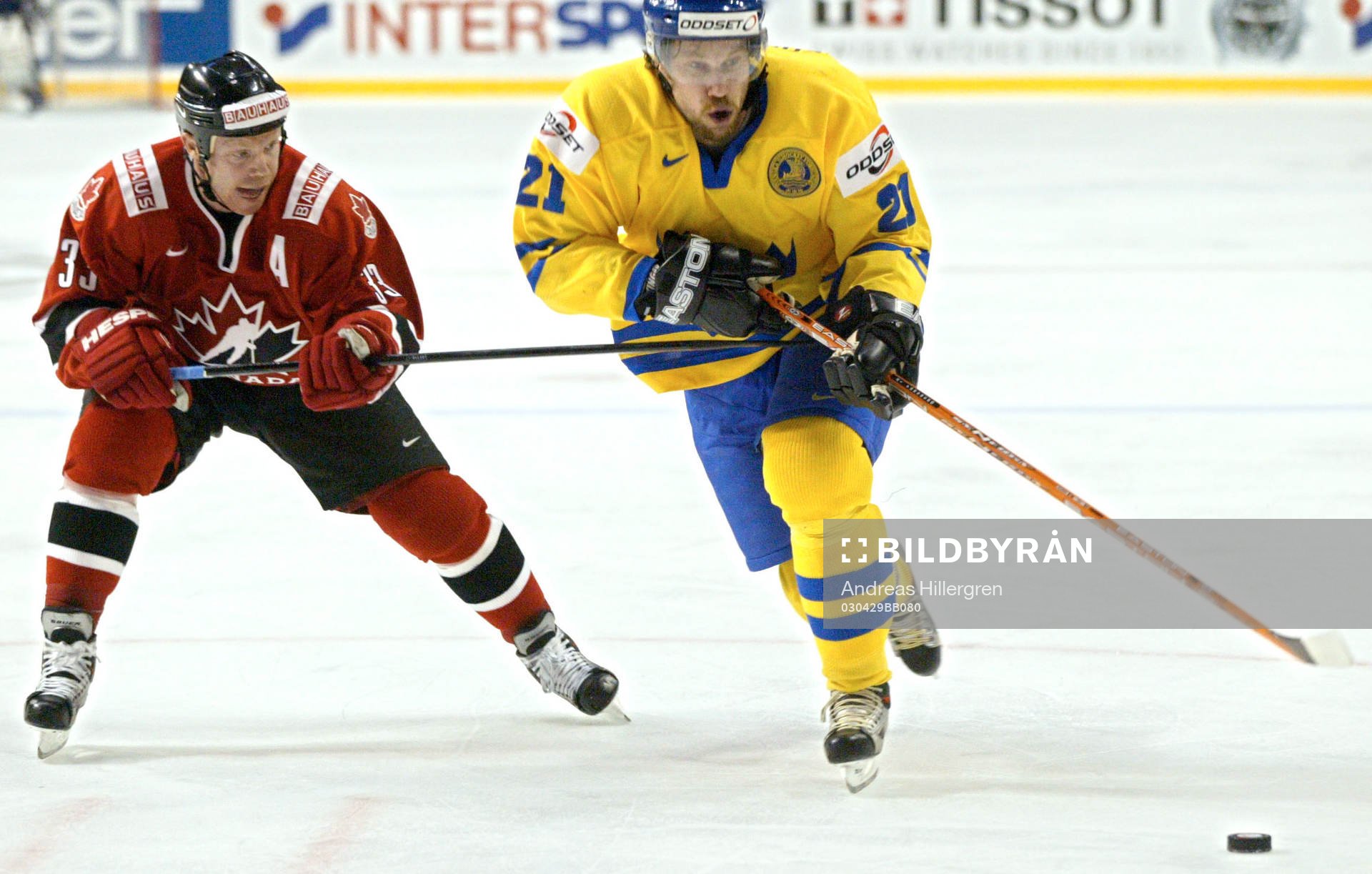 Peter Forsberg och Kris Draper