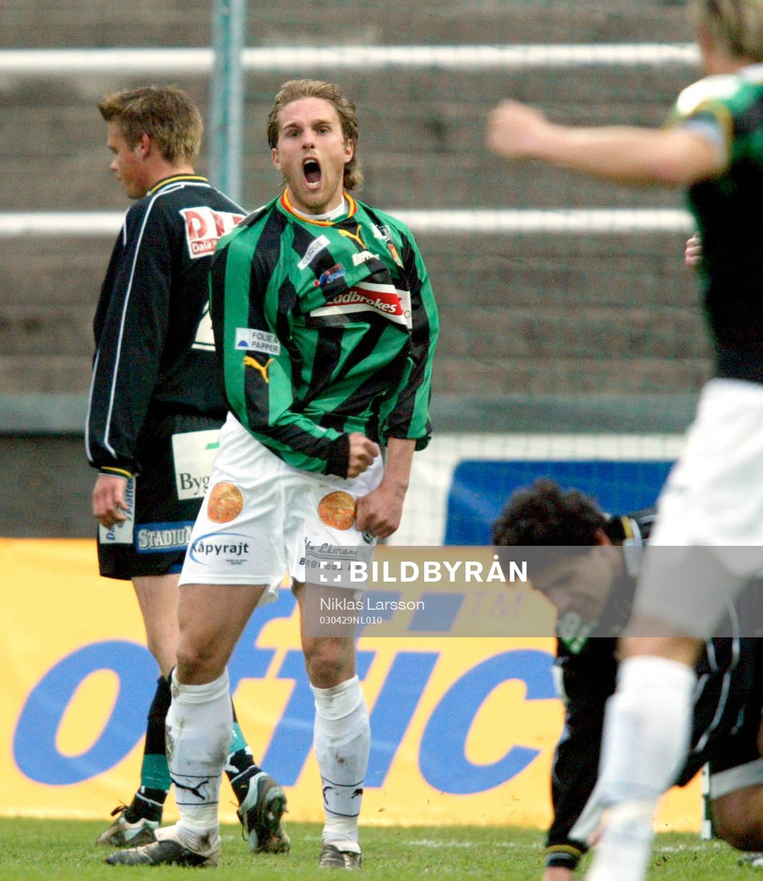 Patrik Elmander jubel