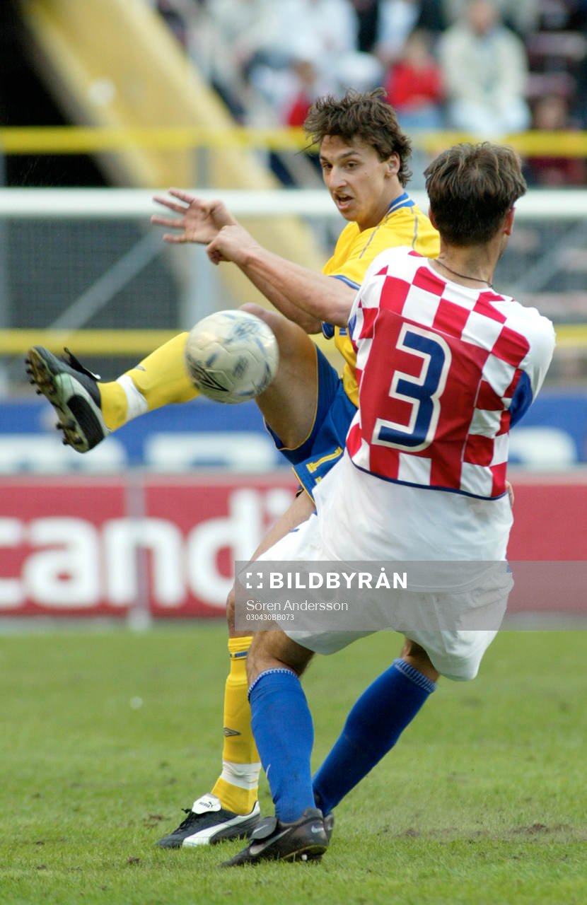 Zlatan Ibrahimovic, Sverige och Josip Simunic, Kroatien