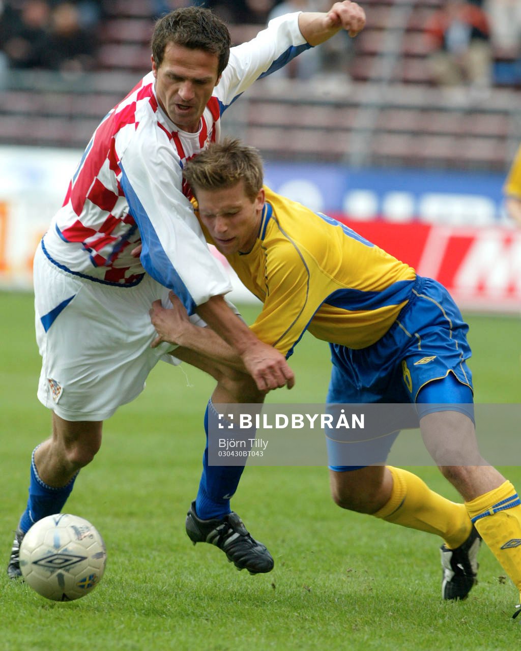 Fotboll, Landskamp, träning, Sverige - Kroatien: Anders Svensson. 