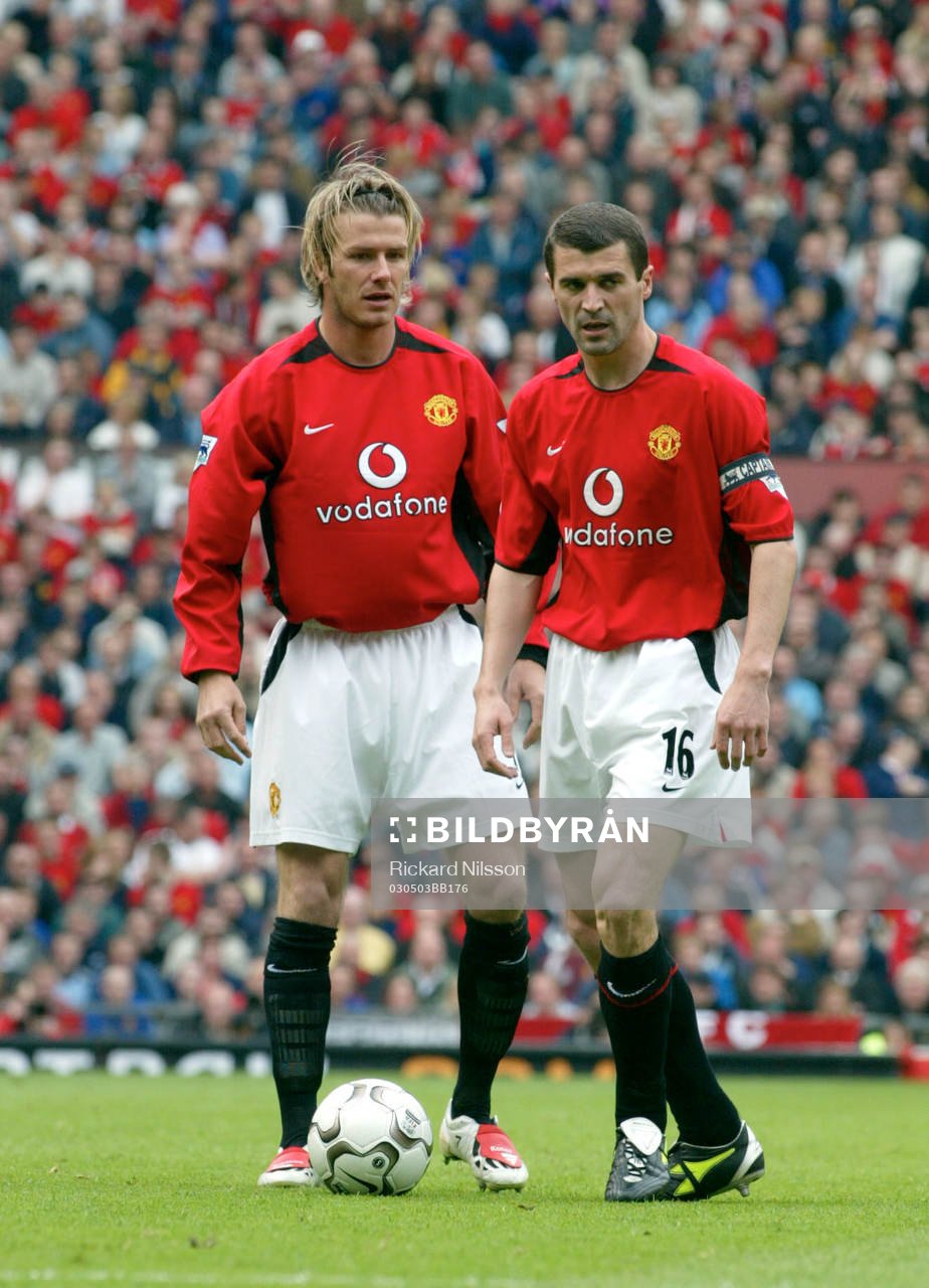 David Beckham och Roy Keane