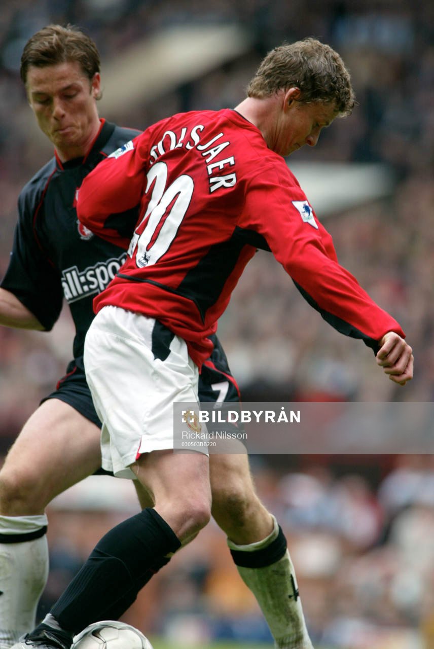  Ole Gunnar Solkjaer och Scott Parker.