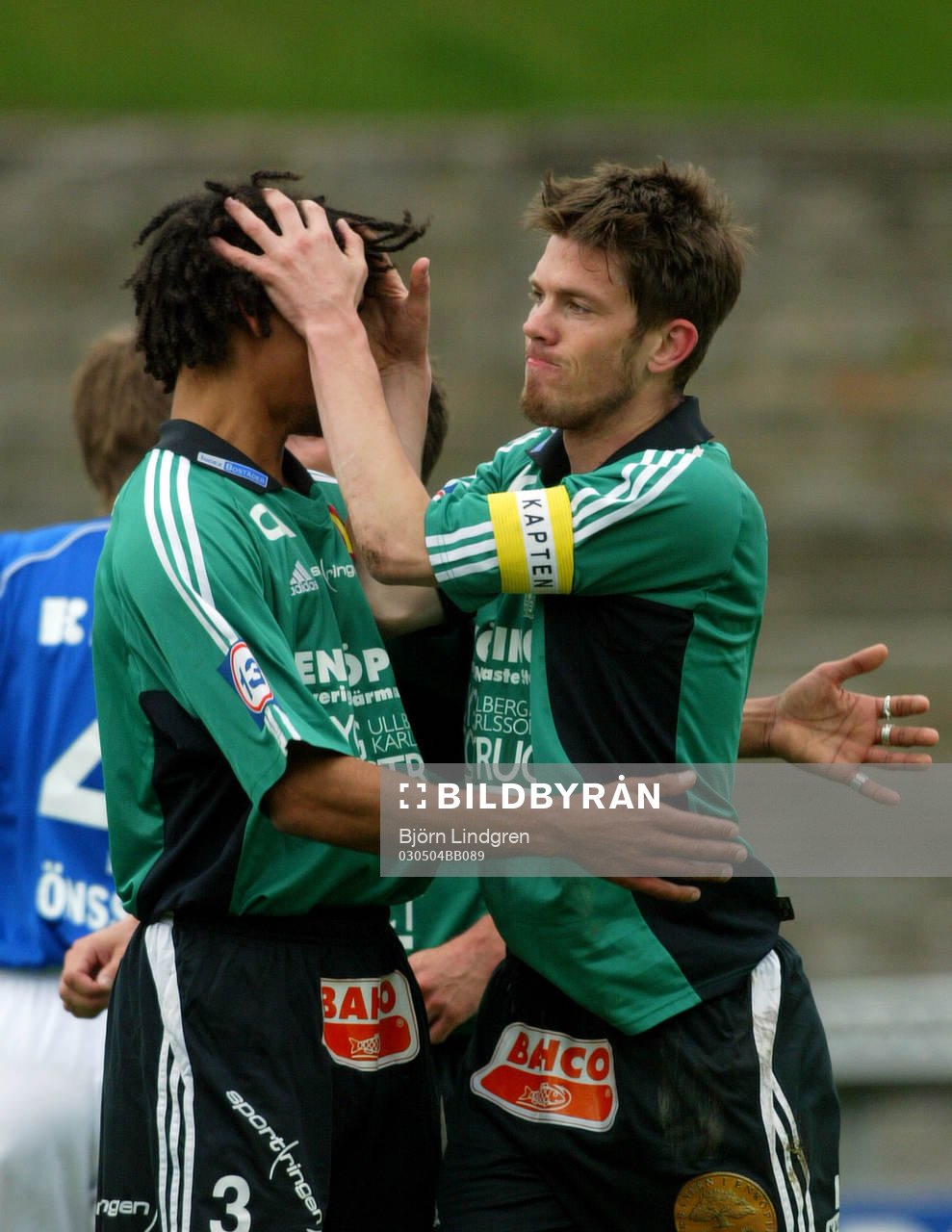 Marco Da Silva och Fredrik Ulmstedt, Enköping, jubel