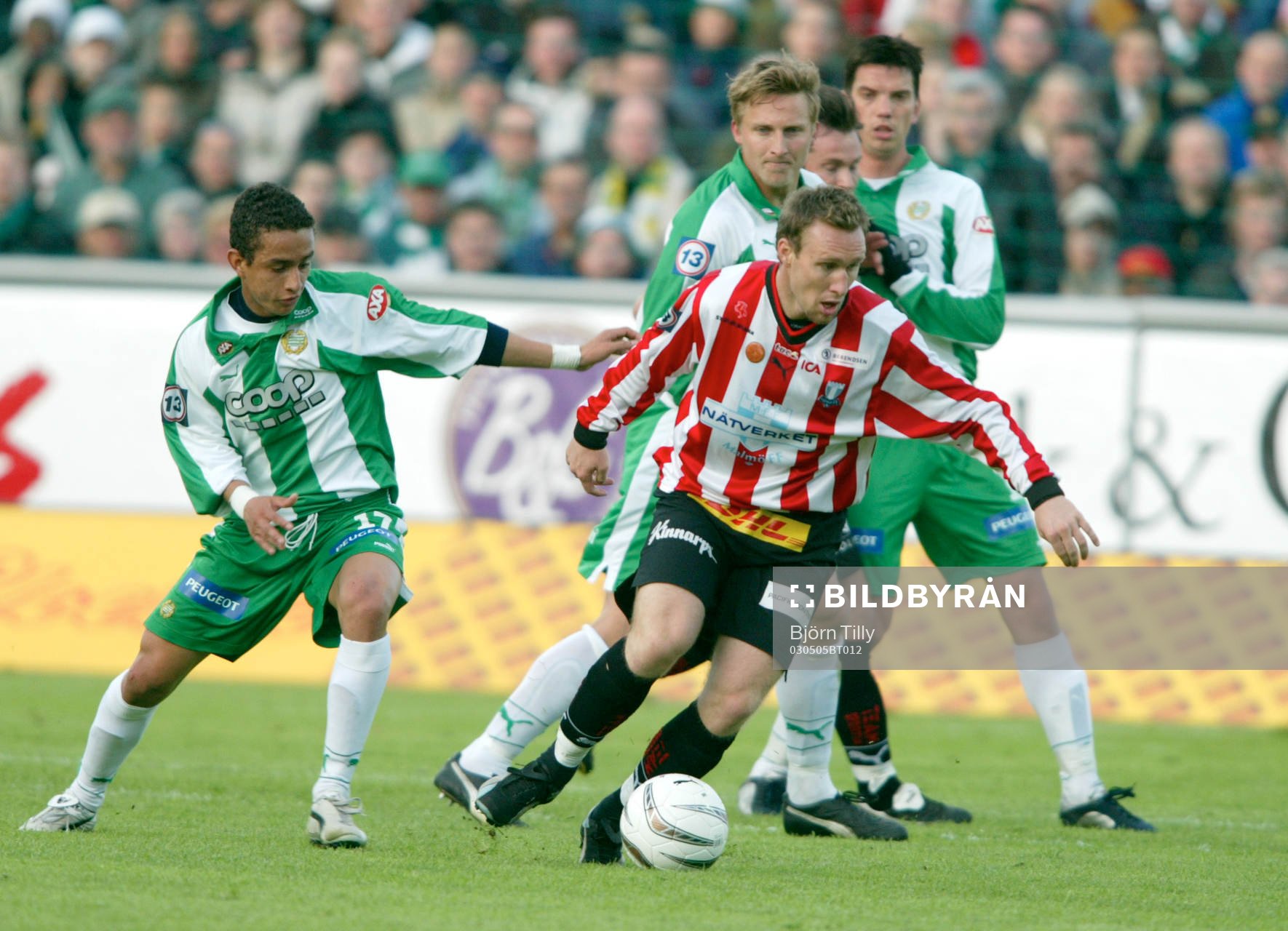 Elvis Da Silva Santana, Jonas Stark och Johan Andersson,