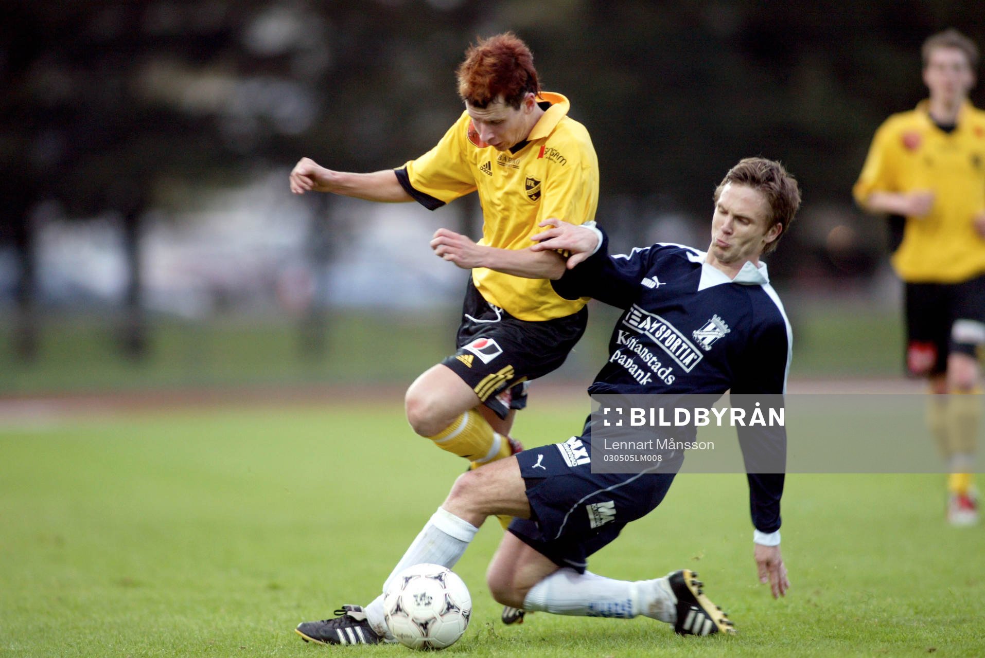 Jens Svensson stoppar David Hansson. Brytning, fällning