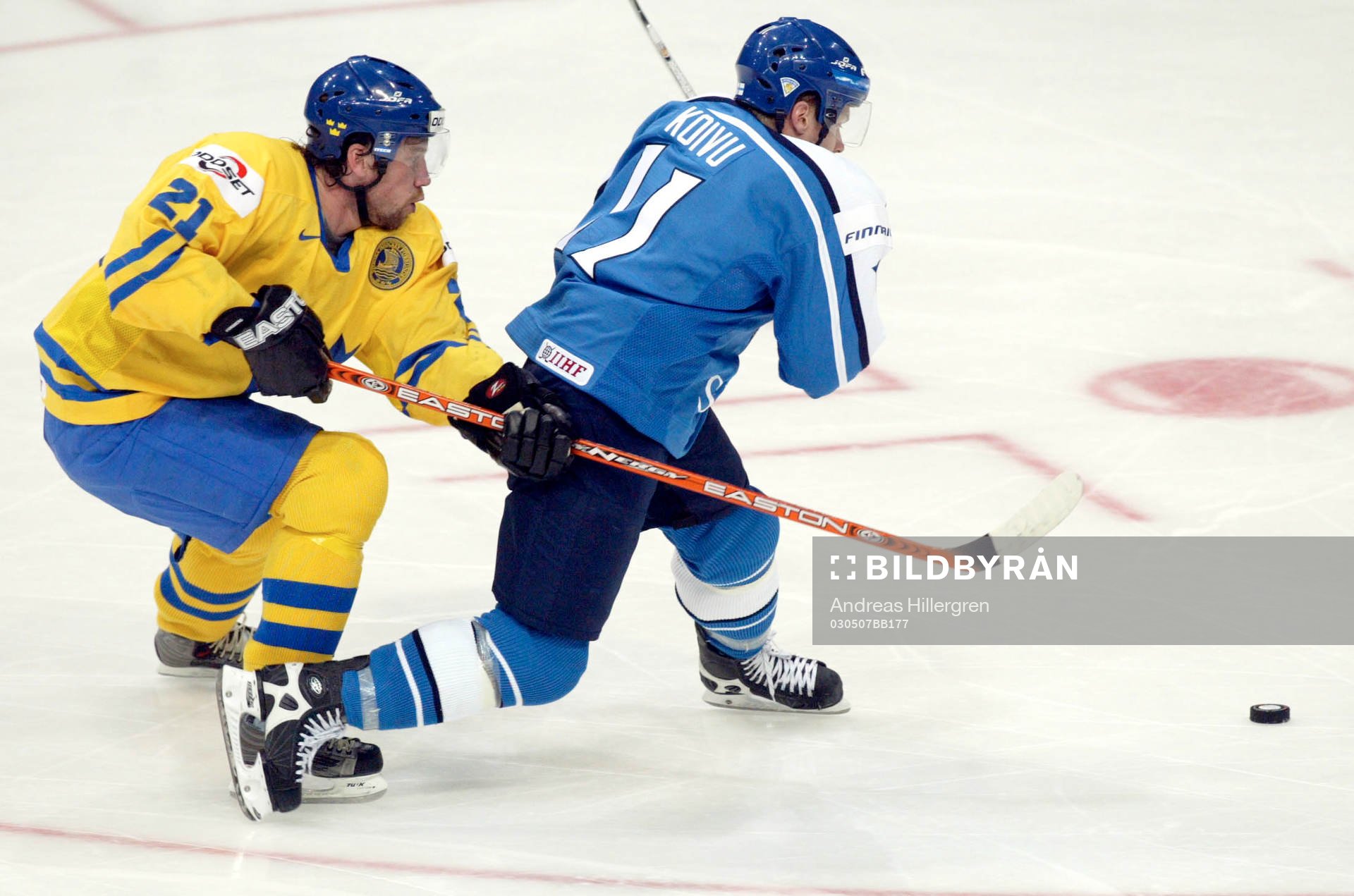 kvartsfinal, Peter Forsberg, Sverige och Saku Koivu, Finland