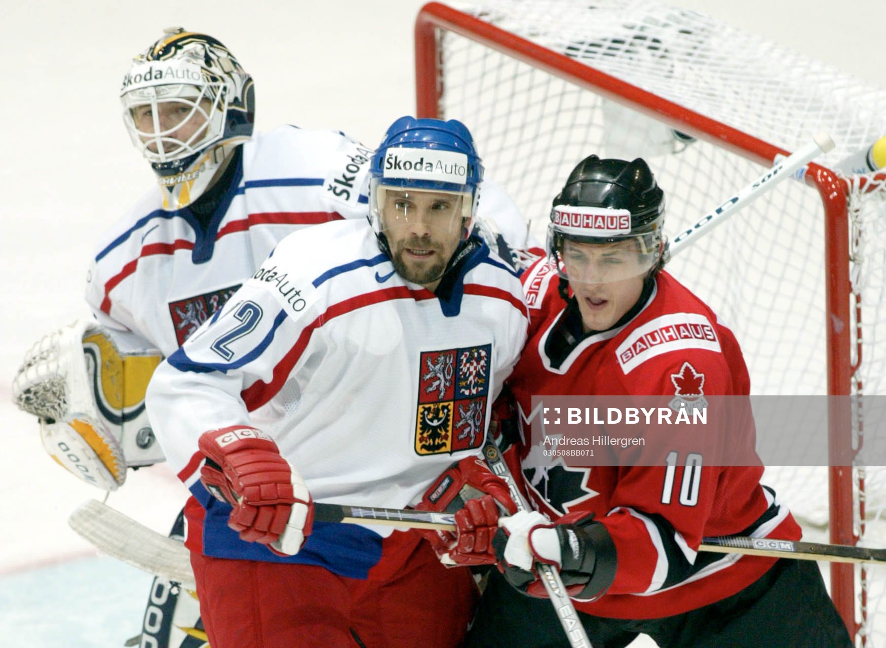 Roman Malek, målvakt och Pavel Kolarik, Tjeckien, Shawn