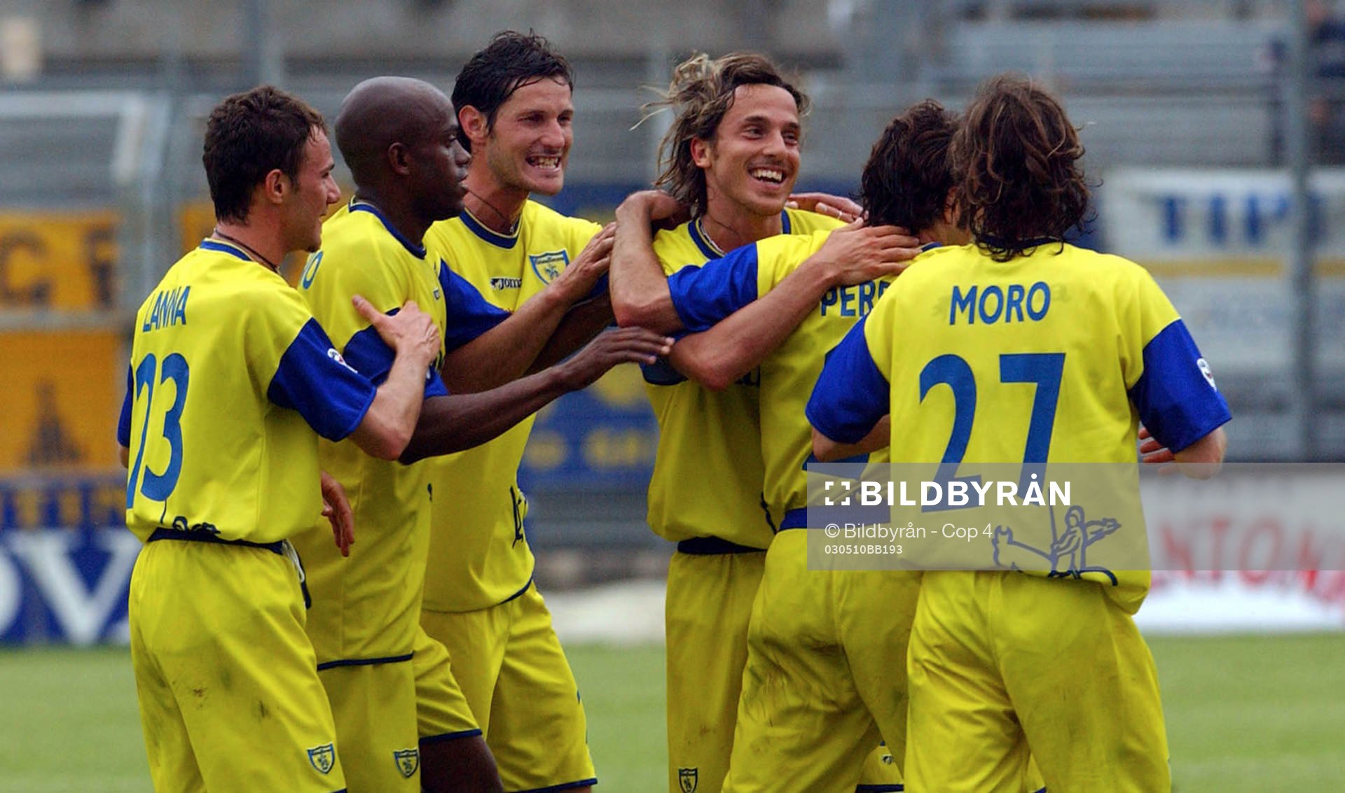 Franceschini, Chievo hyllas av lagkompisarna