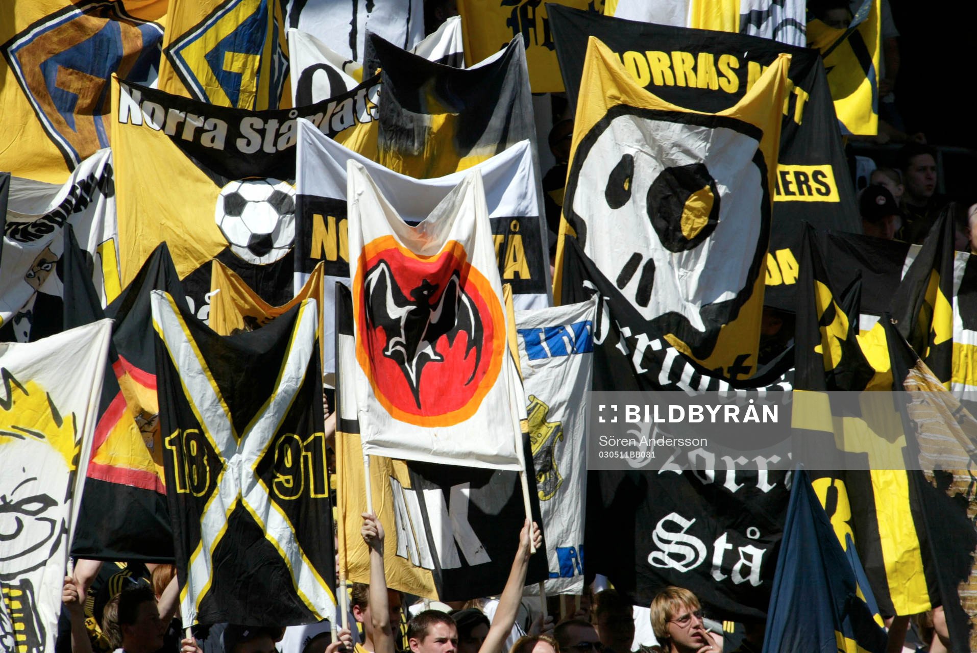 Fans, Supporter, flagga,  AIK