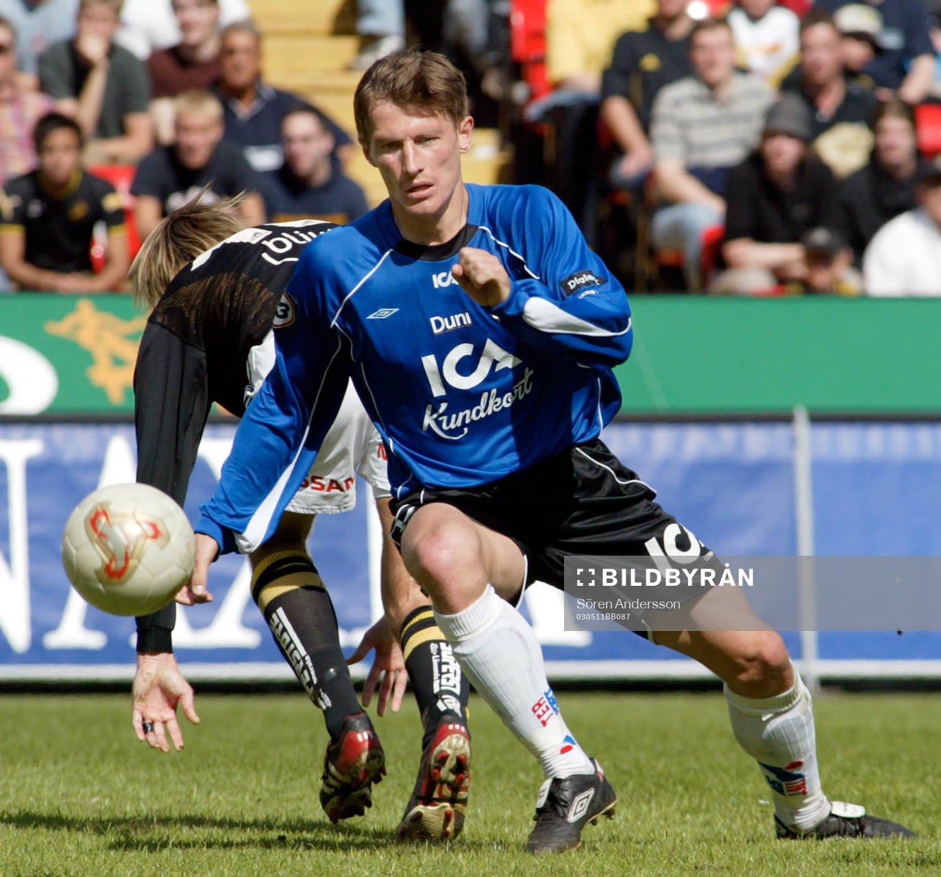  Tomas Zvirgzdauskas, Halmstad och Andreas Andersson, AIK.