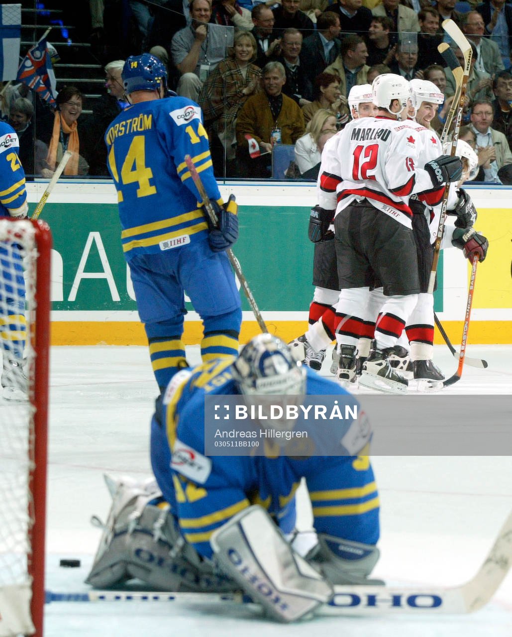2-2, Kanada kvitterar, Mikael Tellqvist, målvakt,  depp