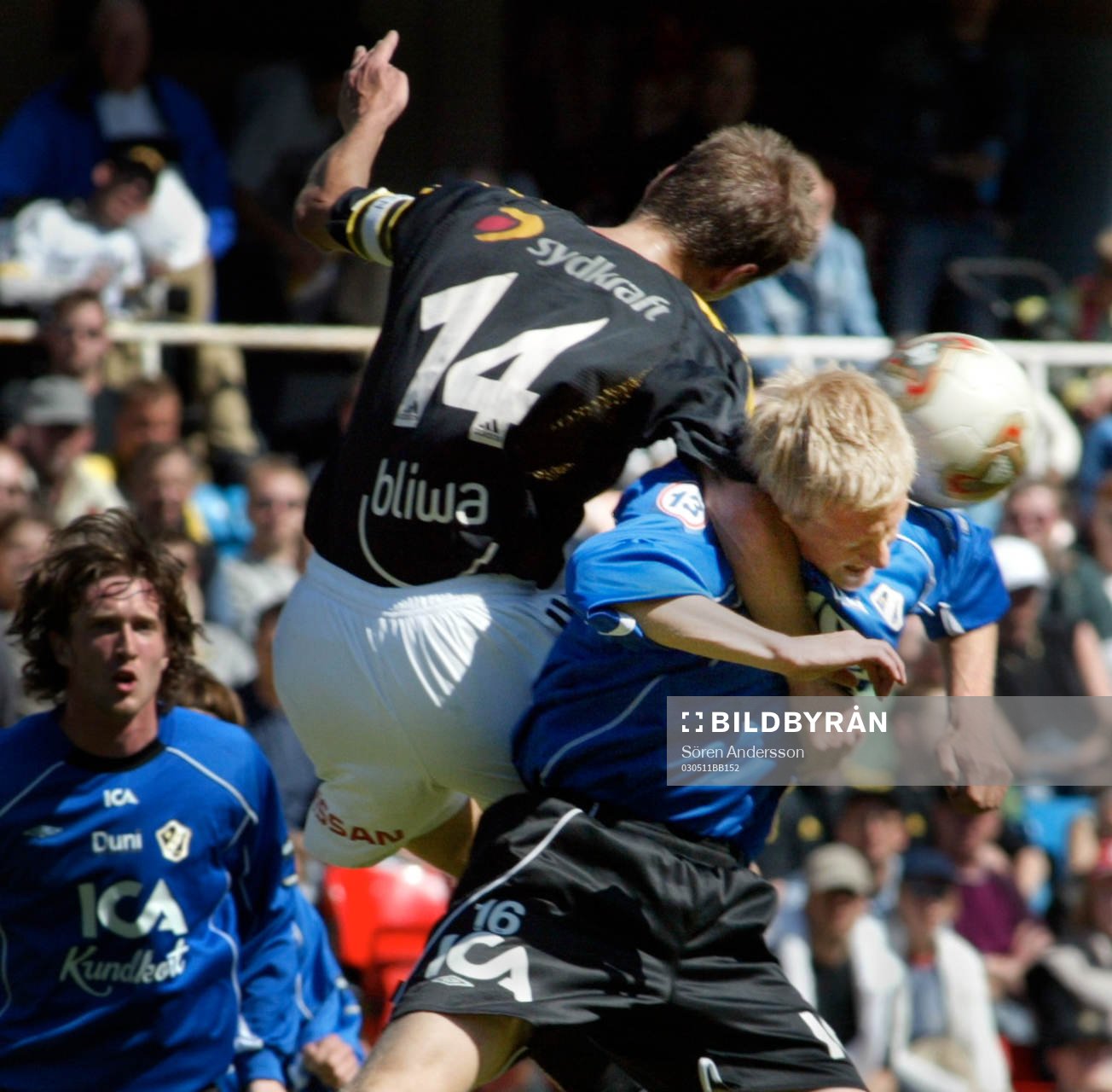 Magnus Andersson, Halmstad och Krister Nordin, AIK