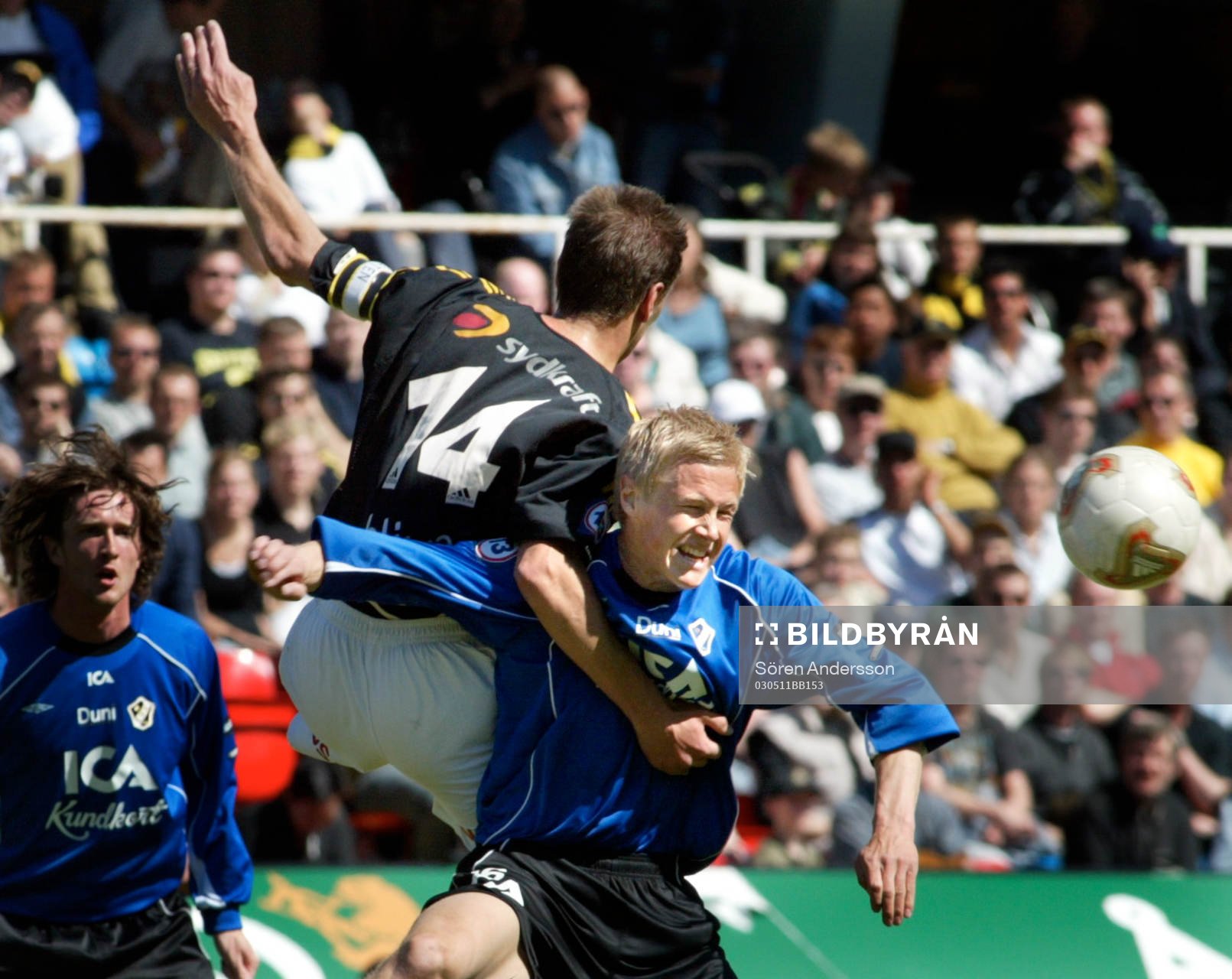 Magnus Andersson, Halmstad och Krister Nordin, AIK