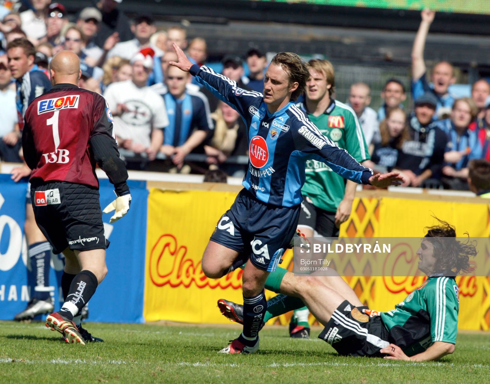 Andreas Johansson, Djurgården gjorde ett äkta hattrick