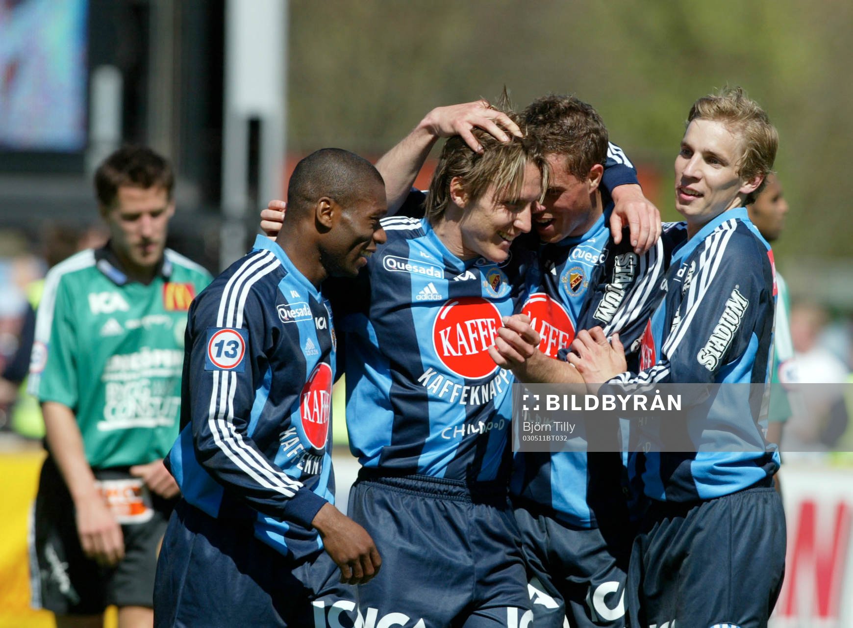 Andreas Johansson, Djurgården gratuleras av glada