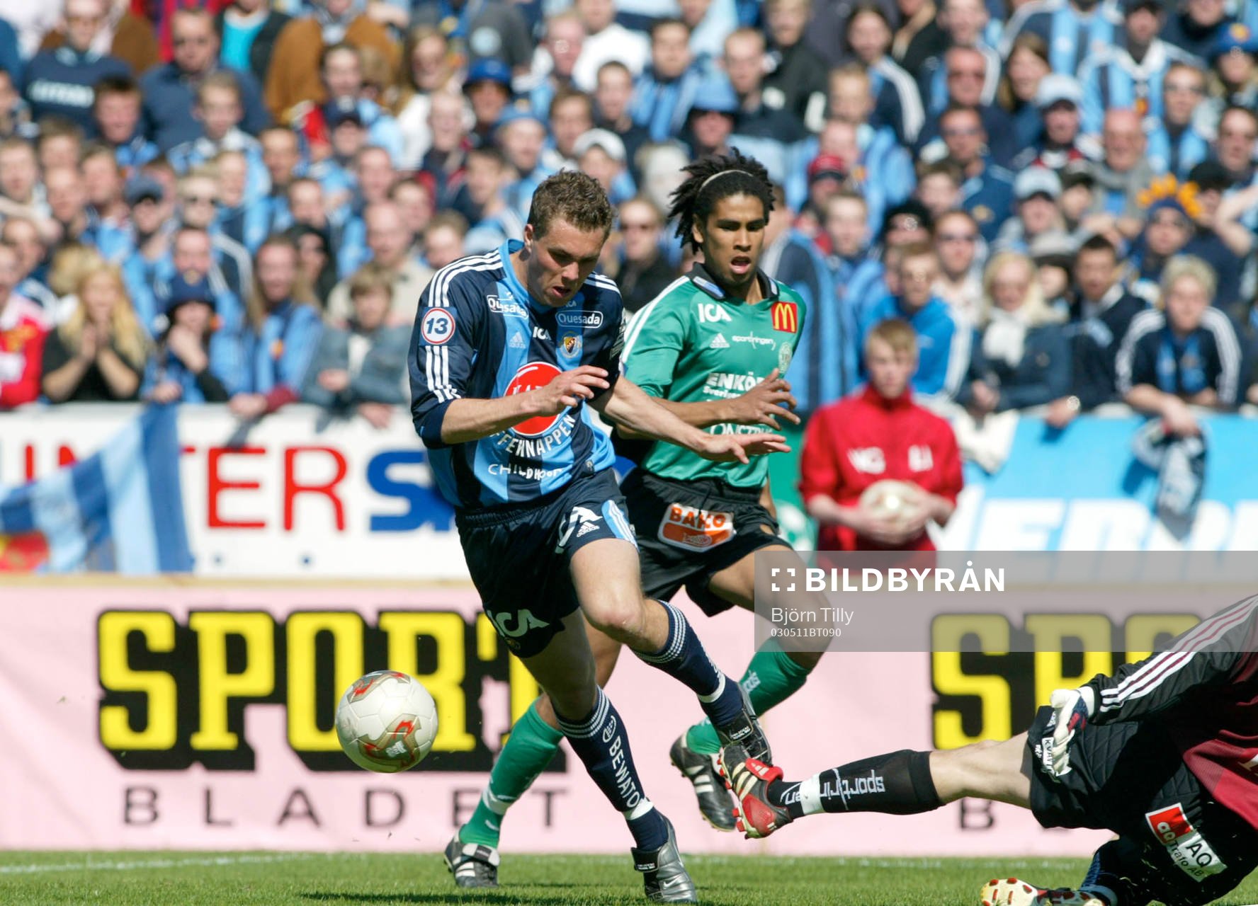 Johan Elmander, Djurgården och Marco Da Silva, Enköping
