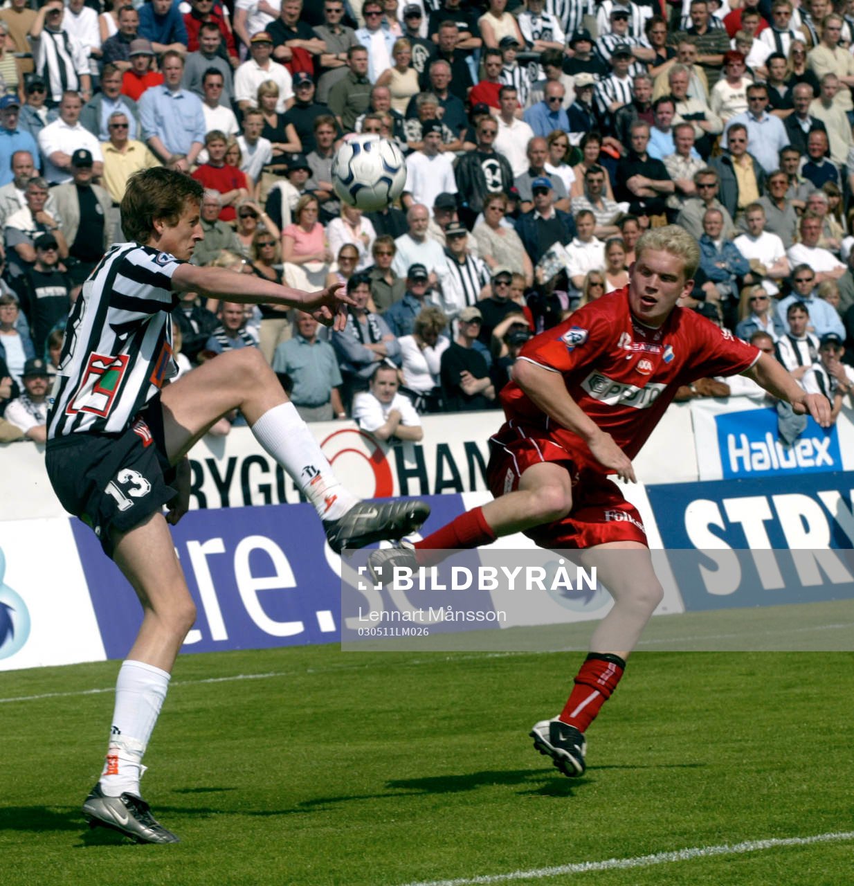 Östers debutant Tommie Lundström mot Jonas Olsson