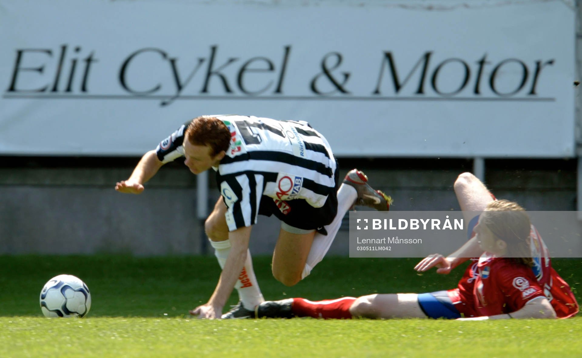 Alexander Farnerud, Landskrona. Glidtackling